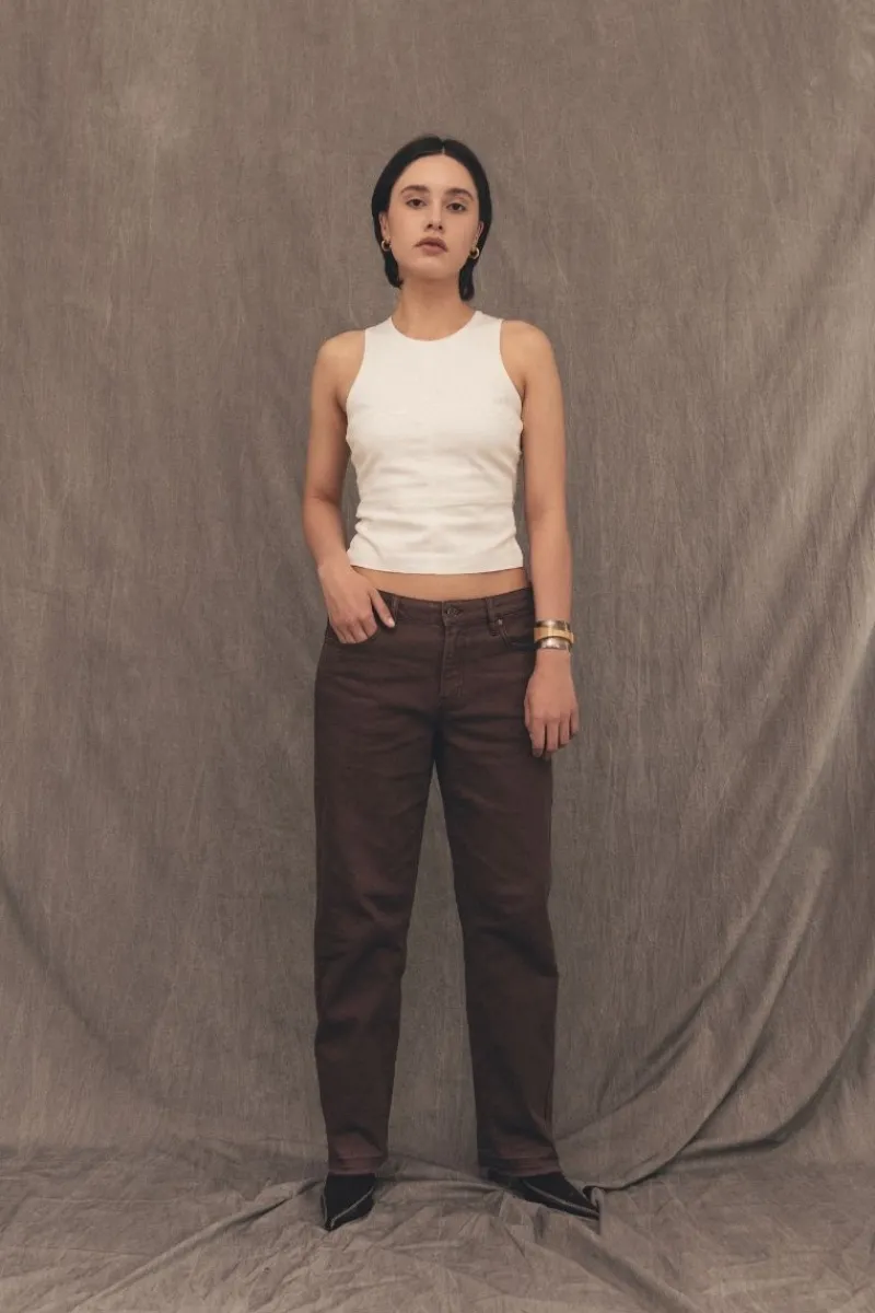 CULT MIA 1996 BROWN MID RISE JEANS