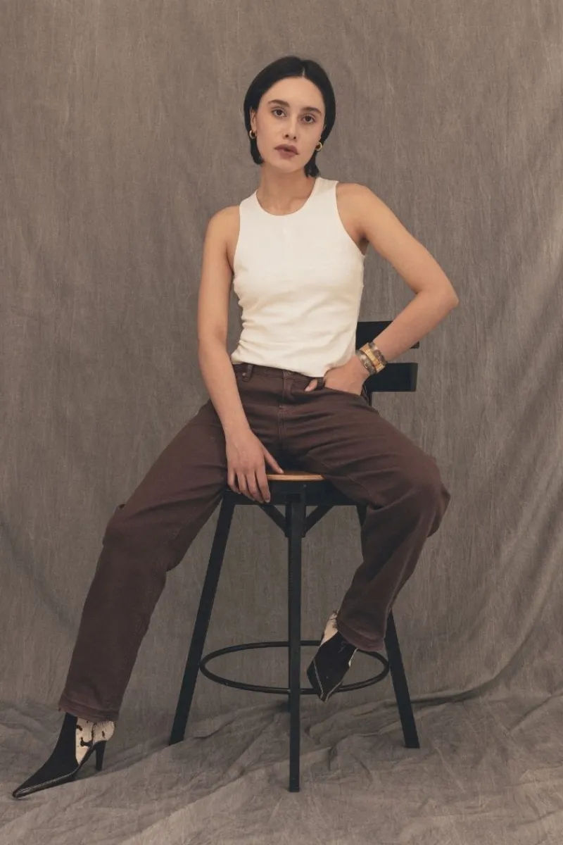 CULT MIA 1996 BROWN MID RISE JEANS