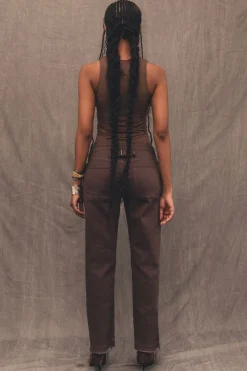 CULT MIA 1996 BROWN MID RISE JEANS