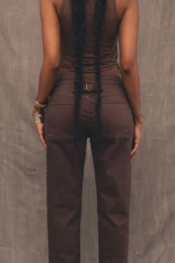 CULT MIA 1996 BROWN MID RISE JEANS
