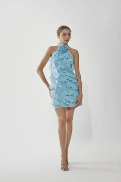 CULT MIA ADA RUFFLE MINI DRESS