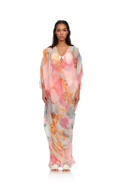 CULT MIA ADI ZULI PRINT KAFTAN COVER UP