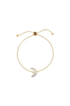 CULT MIA ADJUSTABLE GOLD MOON BRACELET