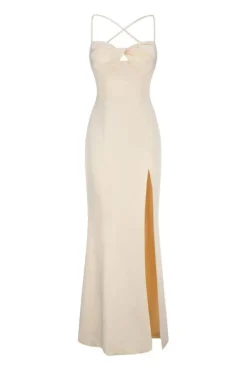CULT MIA ALAINA LACE BACK GOWN