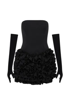 CULT MIA ALEXIS MINI DRESS AND GLOVES