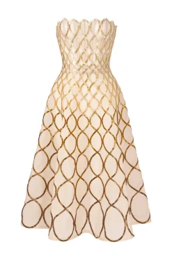 CULT MIA ALICE A-LINE MIDI DRESS