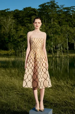 CULT MIA ALICE A-LINE MIDI DRESS