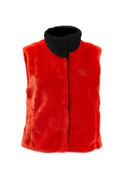 CULT MIA ALICE ROUGE AND NOIR VEST