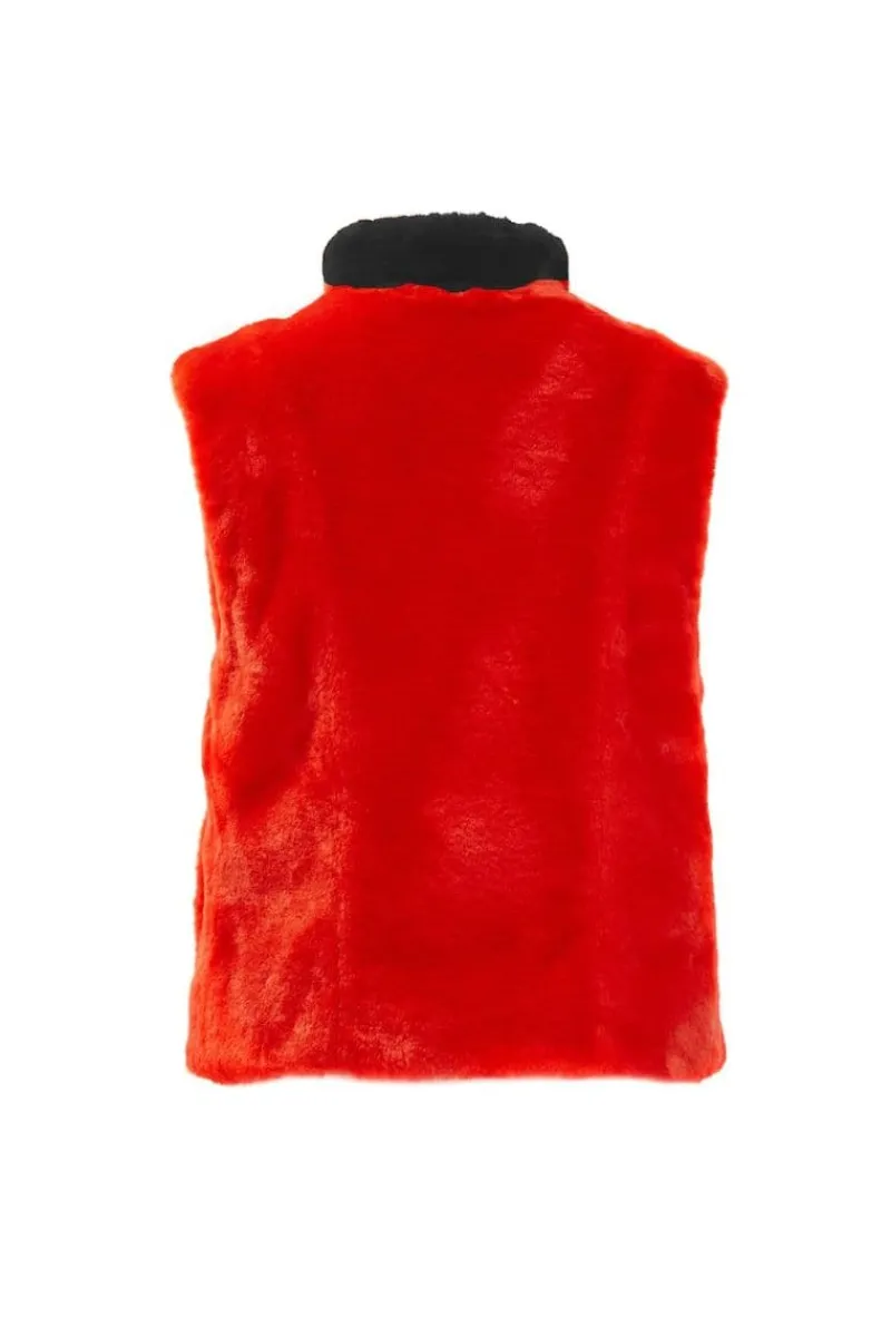 CULT MIA ALICE ROUGE AND NOIR VEST
