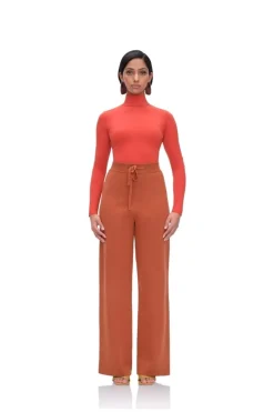 CULT MIA ALLY KNIT PANTS IN PUMPKIN