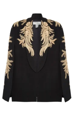 CULT MIA ALYA TUXEDO CAPE WITH DETAILING