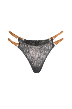 CULT MIA AMBER SILK THONG