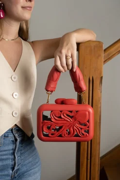 CULT MIA ANIMALIS OCTOPUS ACRYLIC CLUTCH