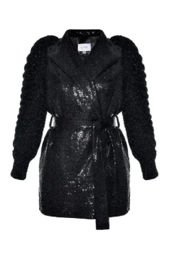 CULT MIA ANNA JACKET WITH KNITTED SLEEVES