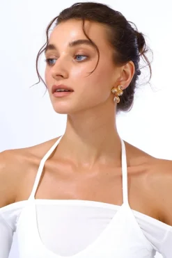 CULT MIA AQUA EARRINGS IN