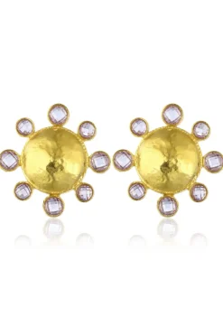 CULT MIA AQUA EARRINGS IN