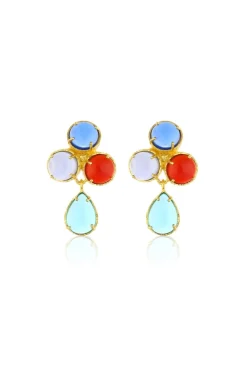 CULT MIA AQUA EARRINGS IN