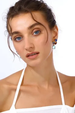 CULT MIA AQUA EARRINGS IN