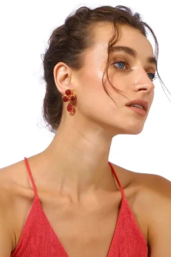 CULT MIA AQUA EARRINGS IN