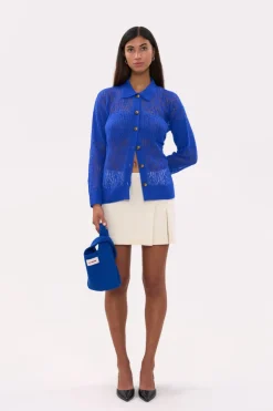 CULT MIA ARAÑITA COLLARED CARDIGAN IN