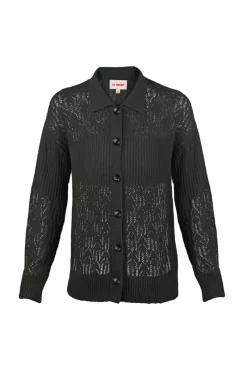 CULT MIA ARAÑITA COLLARED CARDIGAN IN