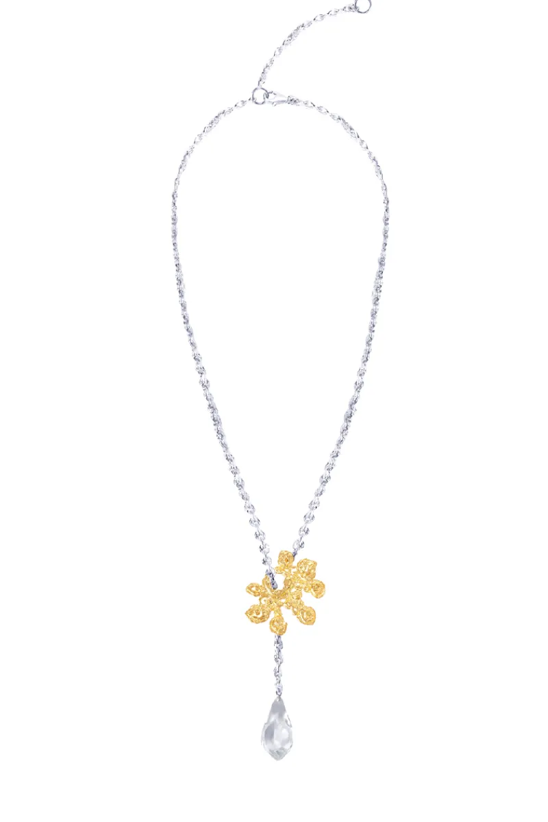 CULT MIA ARROYO SILVER AND GOLD NECKLACE