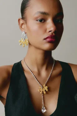 CULT MIA ARROYO SILVER AND GOLD NECKLACE