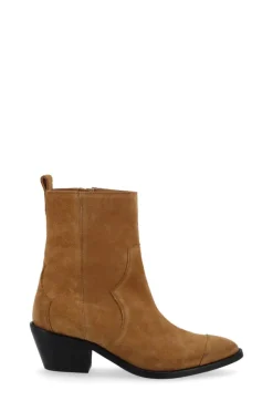 CULT MIA AUSTIN SUEDE LEATHER ANKLE BOOTS IN TAN