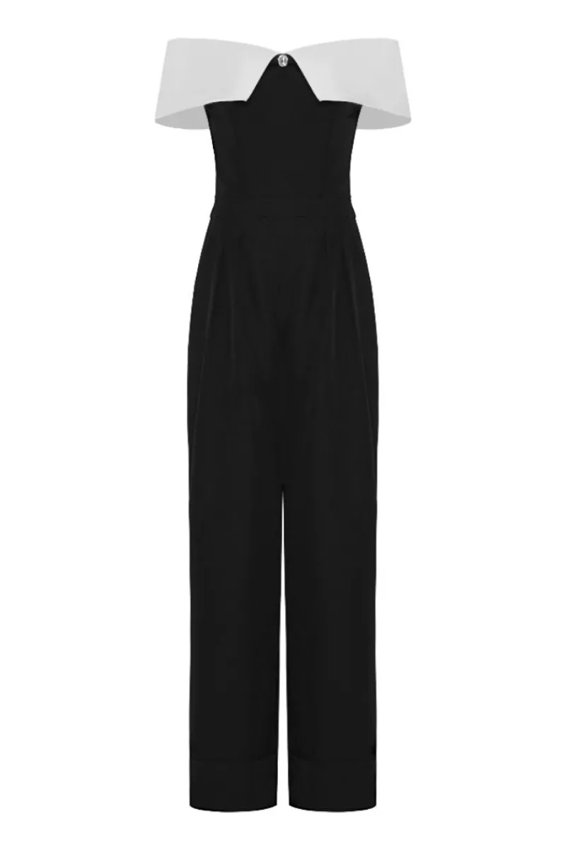 CULT MIA BABY OFF-SHOULDER JUMPSUIT