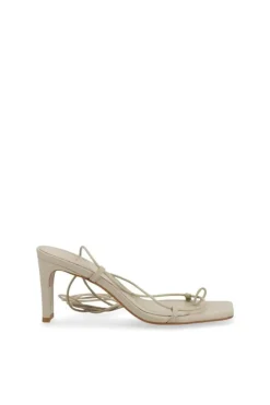 CULT MIA BELLINI CREAM LEATHER SANDALS