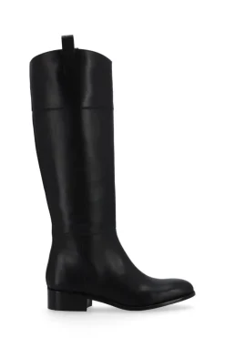 CULT MIA BILLIE LEATHER BOOTS IN BLACK