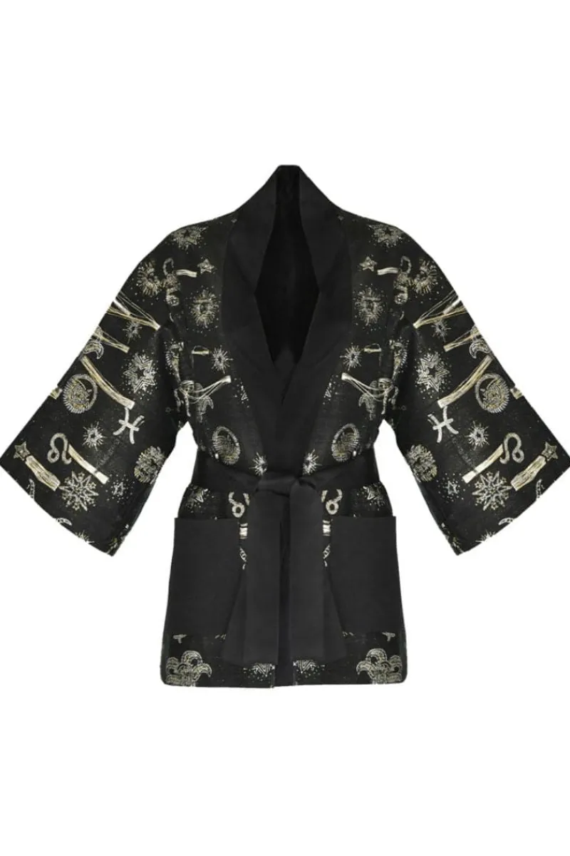 CULT MIA HANDMADE JACQUARD ZODIAC KIMONO
