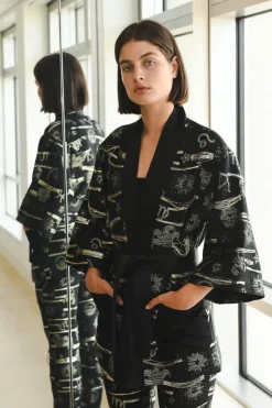 CULT MIA HANDMADE JACQUARD ZODIAC KIMONO