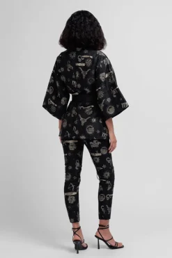 CULT MIA HANDMADE JACQUARD ZODIAC KIMONO