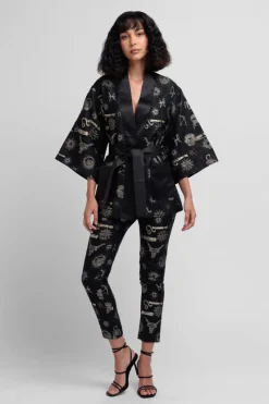 CULT MIA HANDMADE JACQUARD ZODIAC KIMONO
