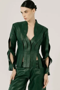 CULT MIA BRIANNA LEATHER JACKET IN
