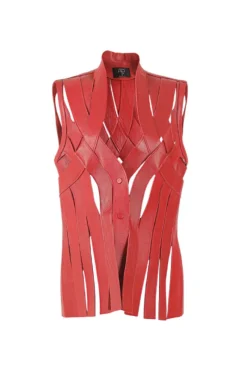 CULT MIA BRIANNA LEATHER VEST