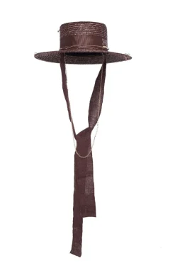 CULT MIA CANOTIER WOVEN HAT
