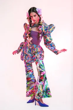 CULT MIA BUTTERFLY CUT OUT PRINTED JACKET