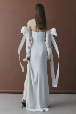 CULT MIA CHIFFON SLEEVES WITH BOWS
