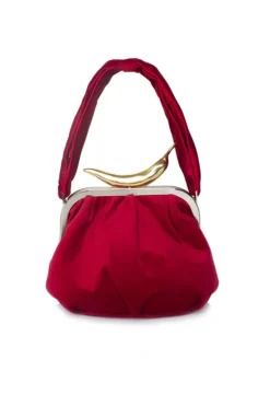 CULT MIA CHILI ON RED VELVET BELLA HANDBAG