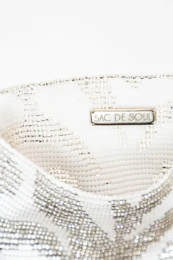 CULT MIA CLASH OF PRINTS IN ZEBRA WHITE AND SILVER