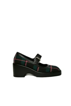 CULT MIA COMBINED PLAID MARY JANE