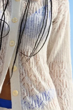 CULT MIA ARAÑITA COLLARED CARDIGAN