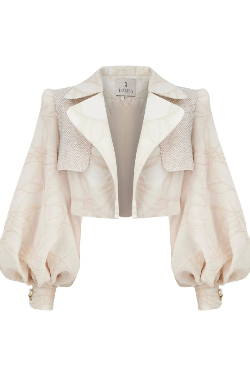 CULT MIA PUFF SLEEVED ARMOR CROP JACKET