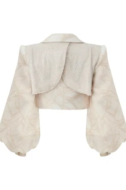 CULT MIA PUFF SLEEVED ARMOR CROP JACKET