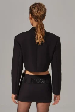 CULT MIA CROPPED TAILORED BLAZER