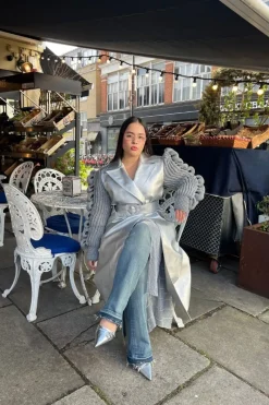 CULT MIA X LIYA DISCO TRENCH COAT