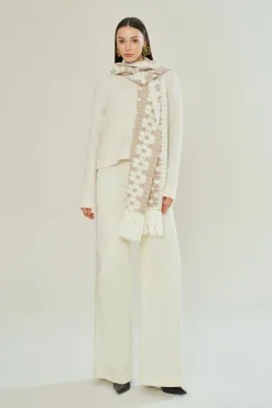CULT MIA DESERT BLOOM KNIT SCARF