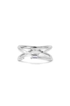CULT MIA DEW RHODIUM RING